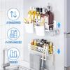 Powerful magnetic 2025 magnetic condiment storage rack, suitable for refrigerators, washing machines, kitchen and bathroom walls. Magnetic, adhesive,
