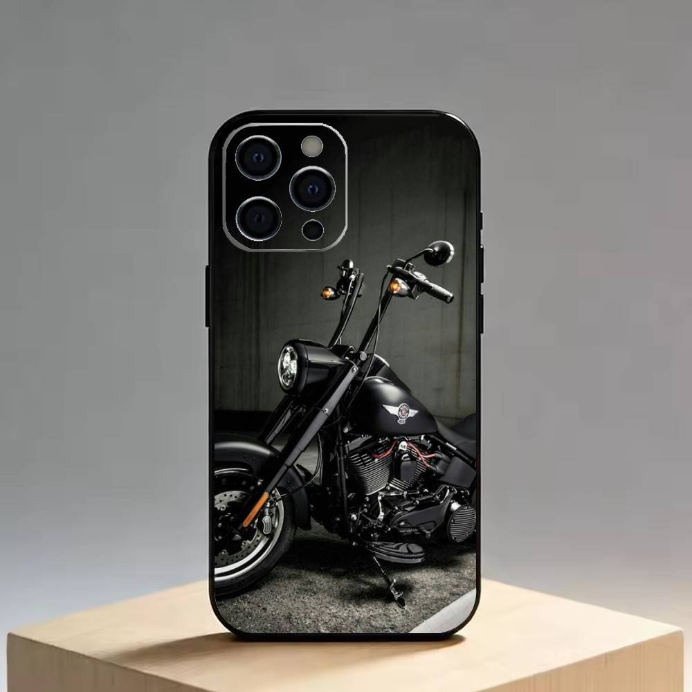 Fat Boy Чехол для телефона для iPhone 17, 16, 15, 14, 13, 12, 11 Plus, Pro Max, Другие Мягкий черный чехол