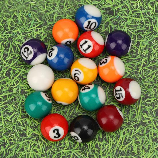 16 шт. мини-бильярдных шаров 32 мм/38 мм, набор детских шаров из смолы, аксессуары для бильярдного стола для игровых комнат, баров