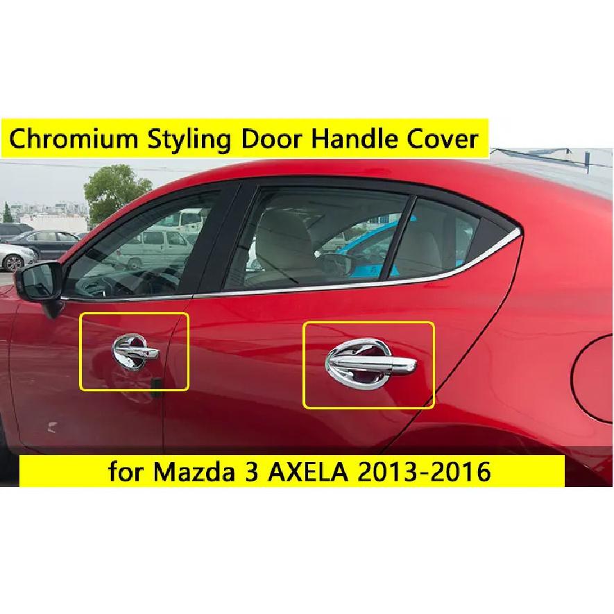 for Mazda 3 2013-2018 Accessories Chrome Door Handle Axela 2014 2015 Sedan Hatchback Luxury No Rust Car Sticker Car Styling