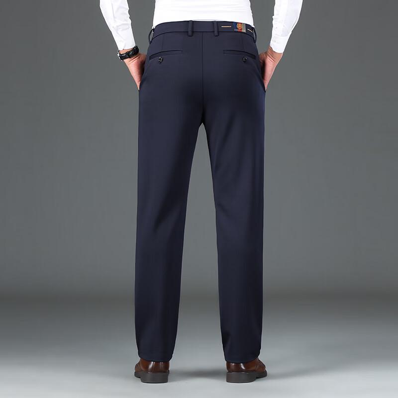 Pierre Cardin Мужские эластичные брюки прямого кроя в стиле business casual