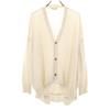 Ma`ry`ya Made In Italy Linen Blend Long Sleeve V Neck Knit Cardigan M Women Used