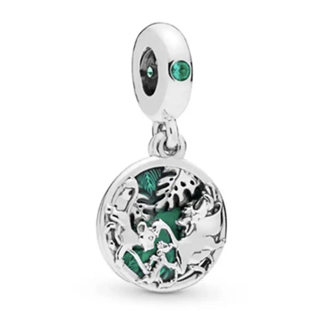 Classic 100% Copper Princess Dress Exquisite Mickey Charming Beads For Original Bracelet Diy Women'S Jewelry