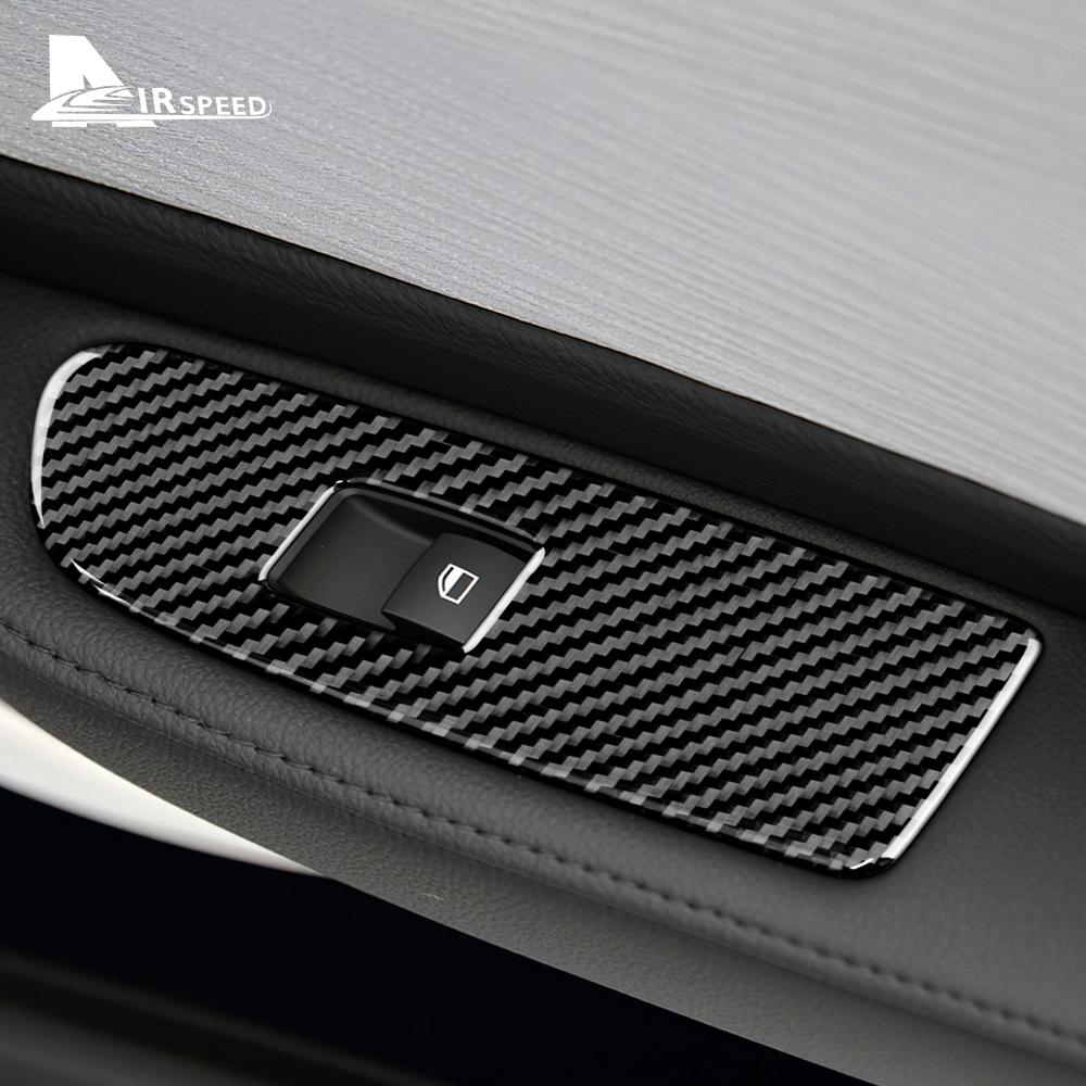 Для BMW 1 серии E82 E88 2008-2013 Аксессуары из углеродного волокна Автомобильная дверь Электрический стеклоподъемник Переключатель Рамка Наклейка Интерьер