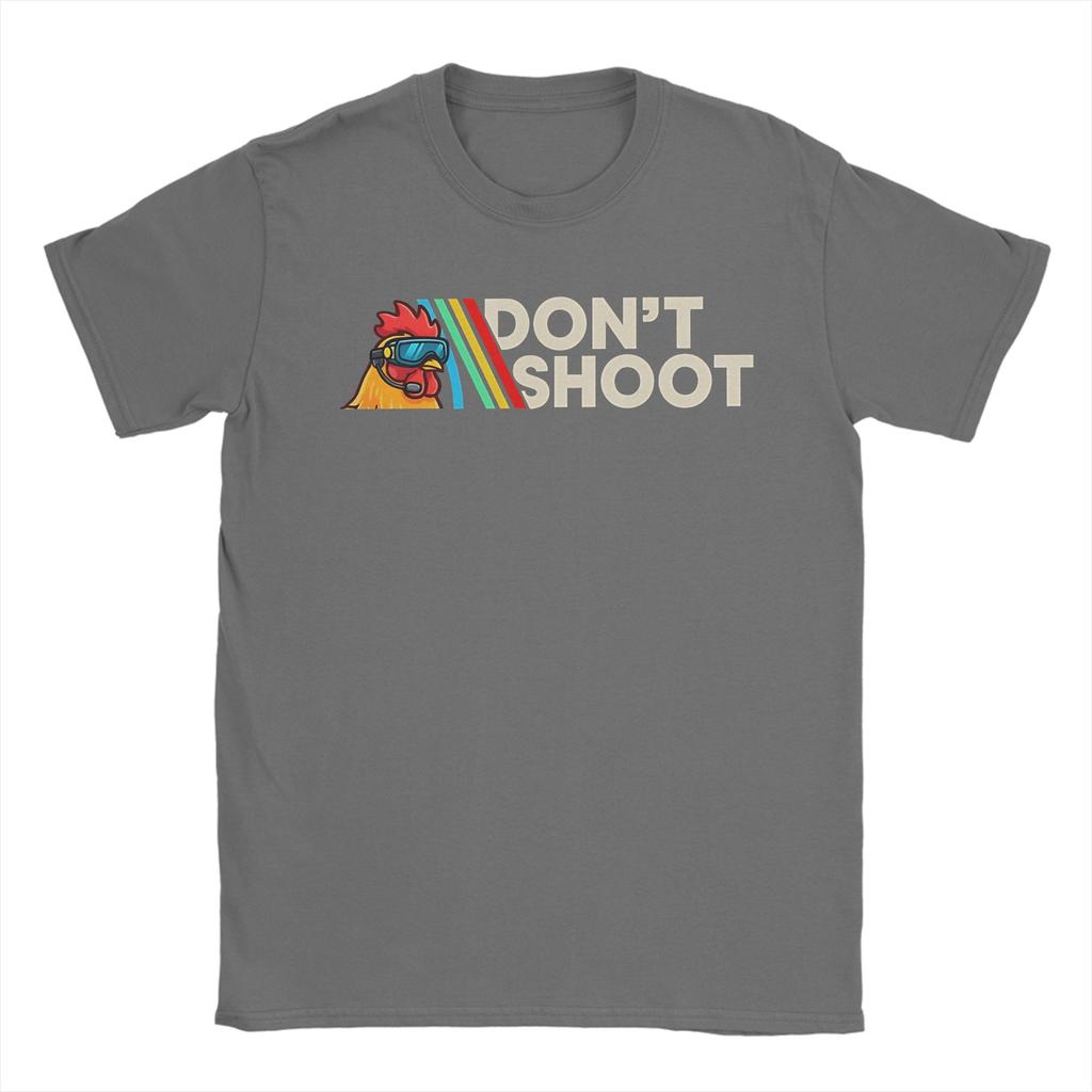 Don Shoot Game Arc Raiders Курица Мем Футболки Унисекс 100% Хлопок Новинка Футболка Круглый Вырез Футболки Короткий Рукав Одежда Лето