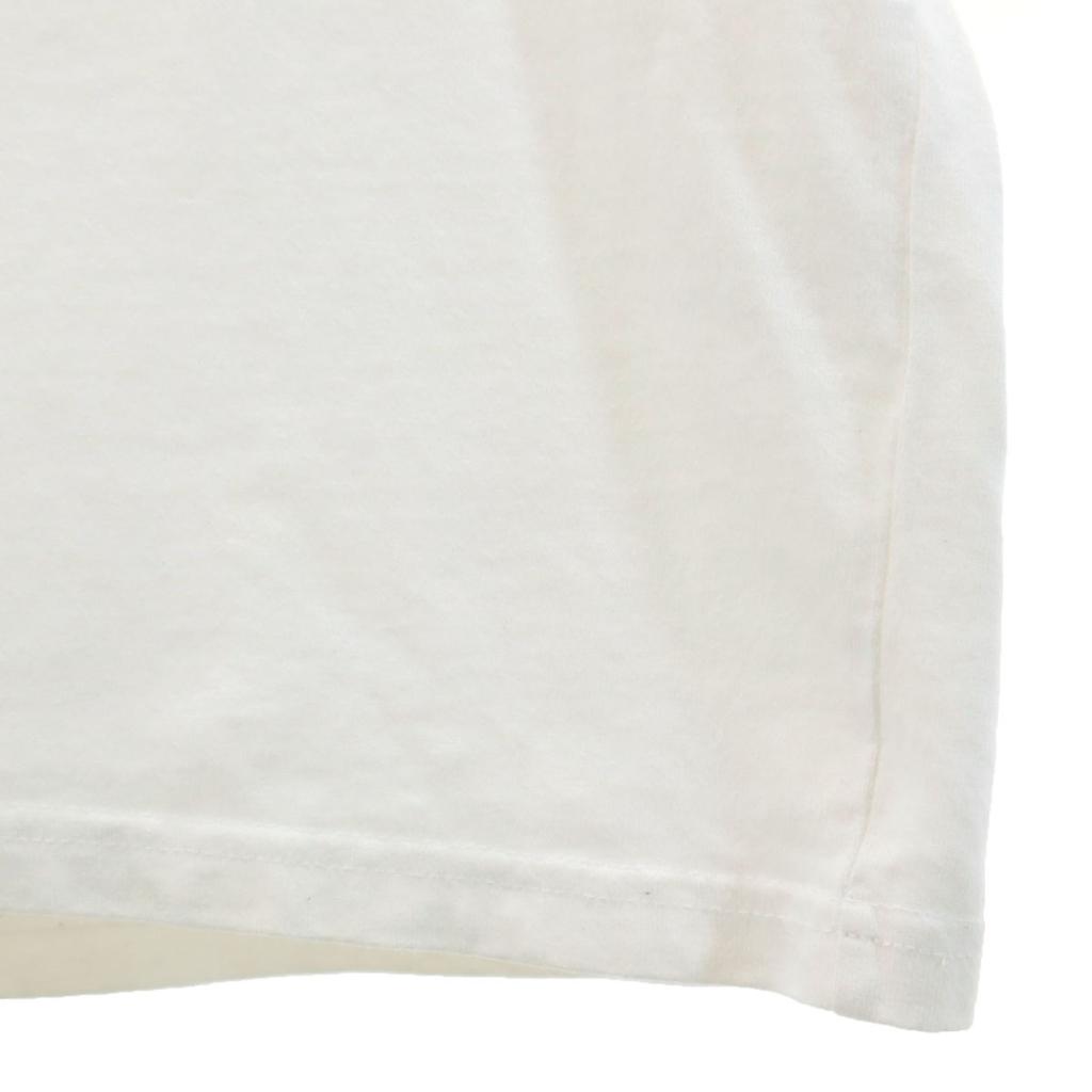 9090 Футболка с принтом на спине с длинным рукавом M белая Ron T Мужская Б/У