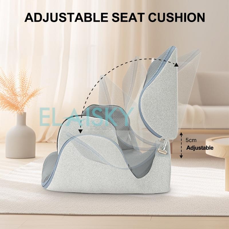 Electric Massage Cushion Pelvic Bone Instrument Cushion Retract Hips Lift Hips Multi-Function Household Fold Waist Massager