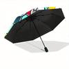 Mario Adventure Automatic Folding Umbrella - Lightweight, Retractable Design with 8-Rib Durability, Perfect for Outdoor Adventures, Fashiona