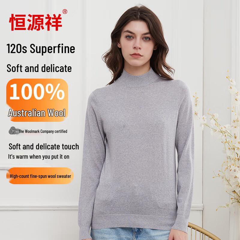 Женский свитер Hengyuanxiang из 100% тонкой шерсти