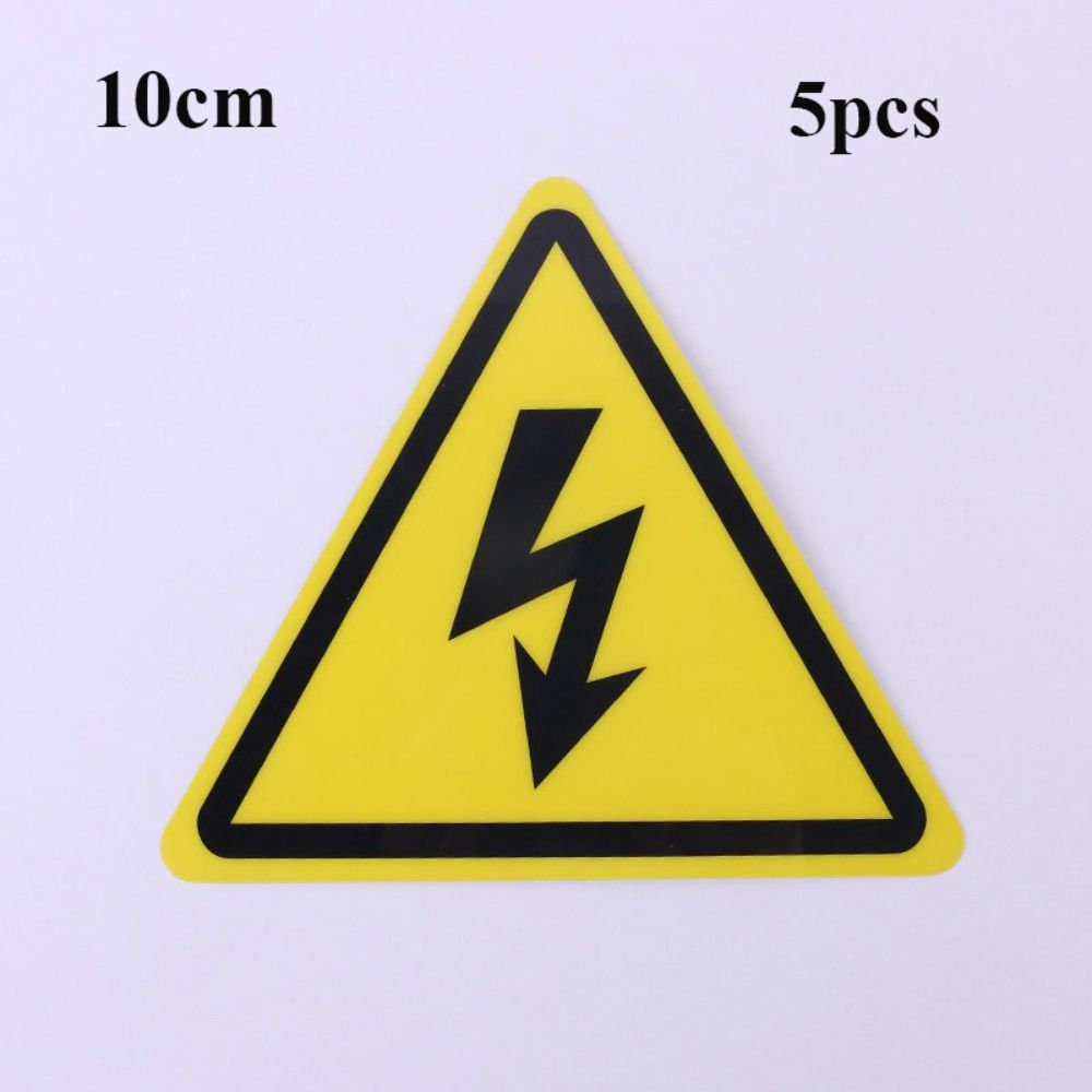 5 шт. аксессуары, предупреждающая наклейка 3,6/5/8/10/15 см, опасность поражения электрическим током, электрическая коробка