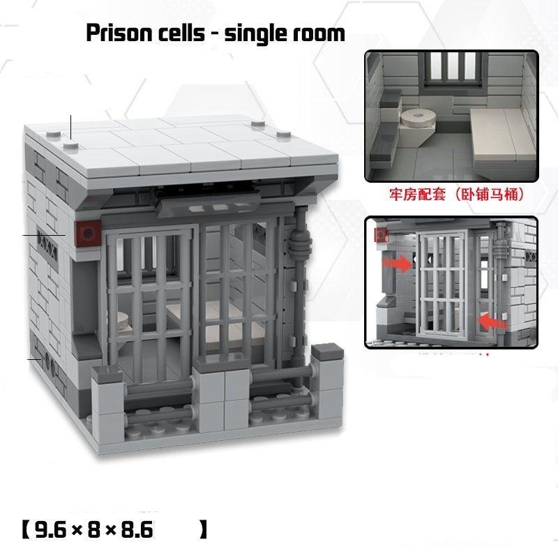 Тюремная камера Маленькая черная комната Дом Заключенный Плохой парень Пазл Сборка Строительные блоки