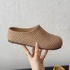 Fashion Platform Mesh Women Weave Flats Mules Shoes Fashion Casual Cozy Slippers 2025 Autumn New Designer Slingback Shoes Home Zapatos