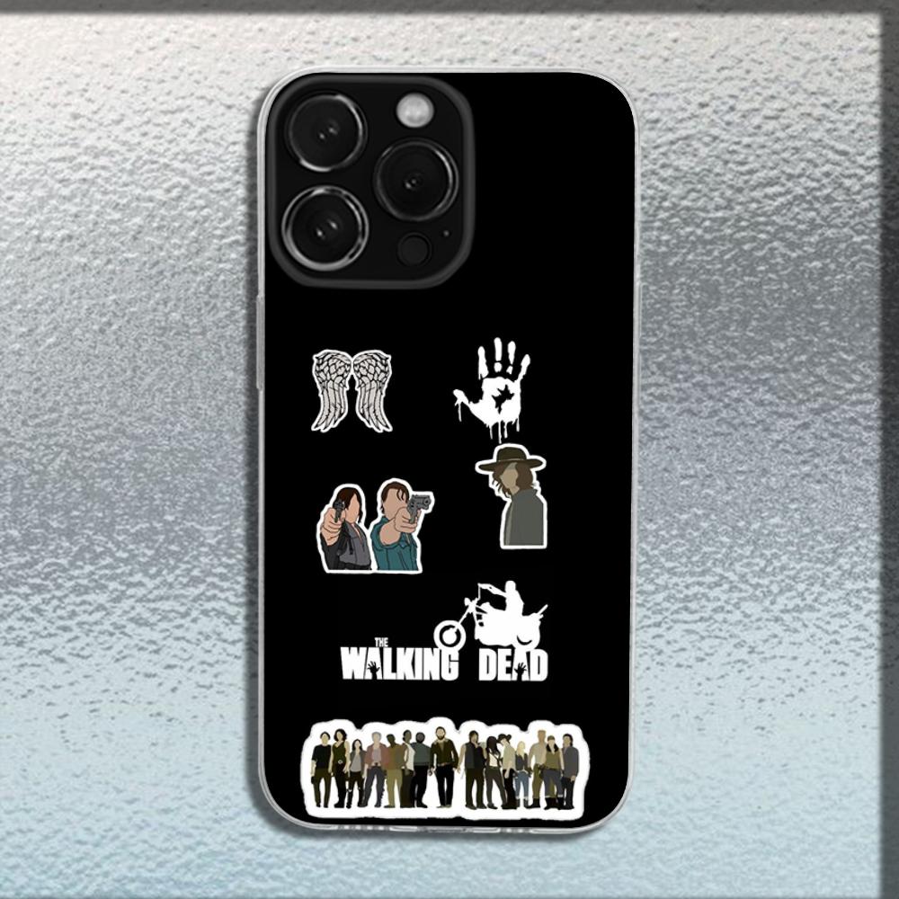 TWD T-The Walking Dead Phone Case For iPhone 16,15,14,13,12,11 Plus,Pro,Max,XR,XS,X,Plus,SE,Mini Transparent Soft Cover
