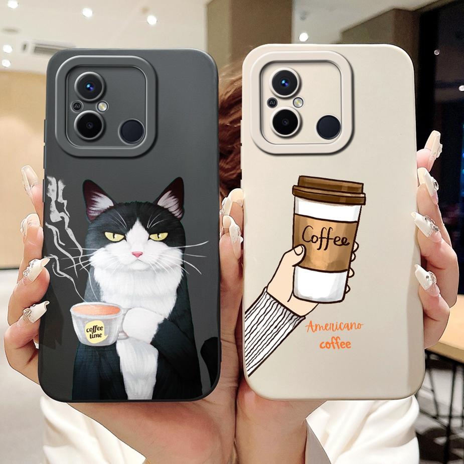 For Xiaomi Redmi 12C Case Stylish Candy Painted Cover Soft Silicone Phone Cases For Xiaomi Redmi 12C 12 C Redmi12C Fundas Bumper