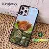 Highland Cow Cute Animal Phone Case  For iPhone 16,15,14,17,13,12,11,Pro,Max,Plus,Mini, Magsafe,Magnetic Wireless Charging Case