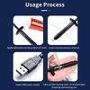 USB Нагревательный стержень Быстрый нагрев для силиконовой вагины Pussy Секс-игрушки Аксессуар Помощь для мужской мастурбации Палочка-обогреватель