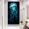 5D DIY Diamond Painting Jellyfish Cross Stitch Kit Mosaic Diamond Embroidery Full Round/Square Drill Home Decoration
