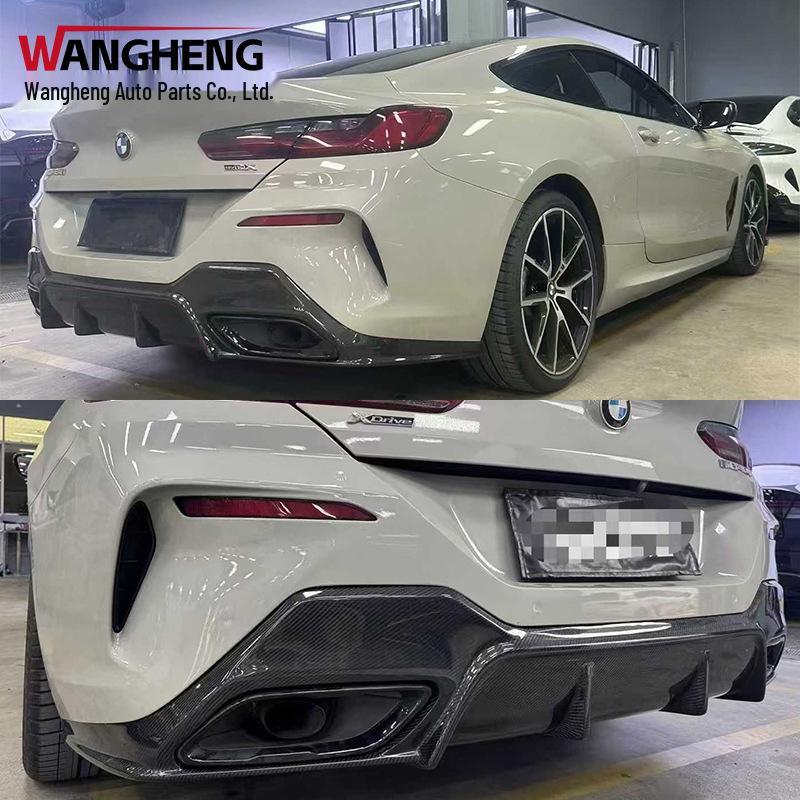 Задний сплиттер и диффузор из углеродного волокна для BMW 8 серии G14/G15/G16