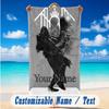 Beach Towel Custom Name Text, Quick Dry Large Towel For Beach HomeSleep Token
