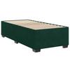 Box Spring Bed with Mattress Dark Green 90 x 200 cm Velvet