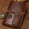 A7/A6/A5 Travelers Vintage Notebook Kraft Paper PU Leather Spiral Notebook Loose Leaf Blank Retro Notebook Planners