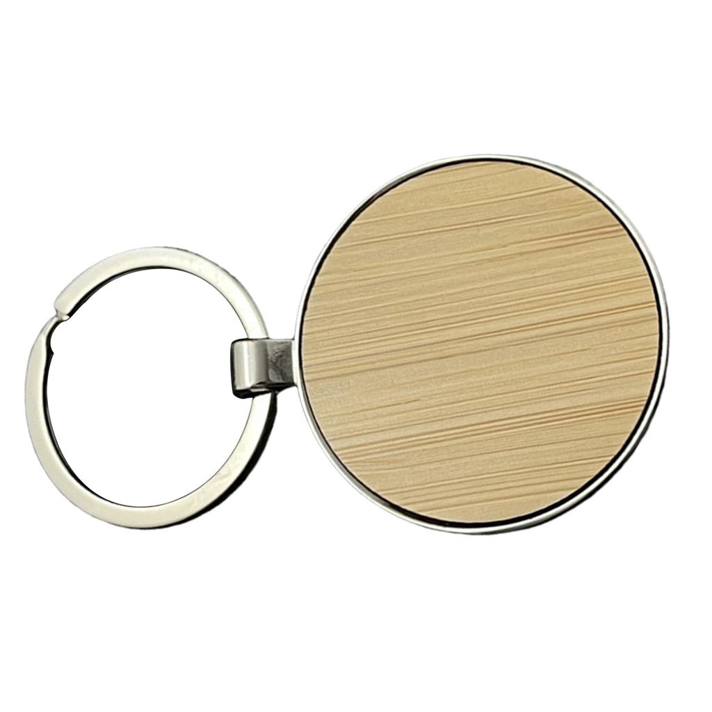 Bamboo Keychain Elegant Pendant for Car Home and Motorcycle Accessories Ornament for Bags Wallets and Backpacks