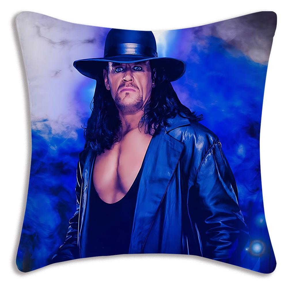 W-WWE ЛОГОТИП W-WrestleMania Наволочки Мультяшные Декоративные для Дивана Домашние Двусторонние Короткий Плюш Милый Чехол для Подушки