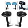 2Pcs CNC Motorcycle Bar End Black Rearview Side Mirrors for Triumph Speed Triple