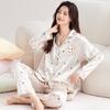 Sweetheart Jituo Ma Ge Zi Pajamas Women'S Autumn Sweet Japanese Long Sleeve Ice Silk Homewear Set