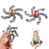 Transformable Fidget Spinner Portable Stress Relief Deformation Mechanical Arm Fingertip Gyro Chain Robot Spinner Sensory Toy
