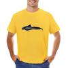 Long-finned pilot whale T-shirt blanks korean fashion slim fit t shirts for men