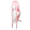 Аниме DARLING in the FRANXX 02 Косплей Парик Zero Two Парики 100 см Длинные розовые синтетические волосы Perucas Косплей Парик + Шапочка для парика + Заколка для волос