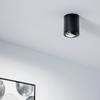 Surface-mounted Halogen Spot Tube Movable Fixture Amat- Gu10 Round Black 115mm