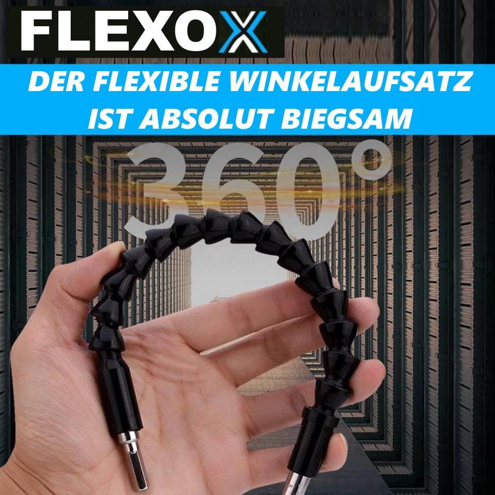 Держатель бит FLEXOX с гибким поворотным шарниром и магнитной отверткой