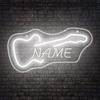 Custom Guitar Neon Sign - USB Powered LED Wall Decor, Push Button Control, Wall Hanging for Studio/KTV/Band/Bar/Man Cave/Bedroom