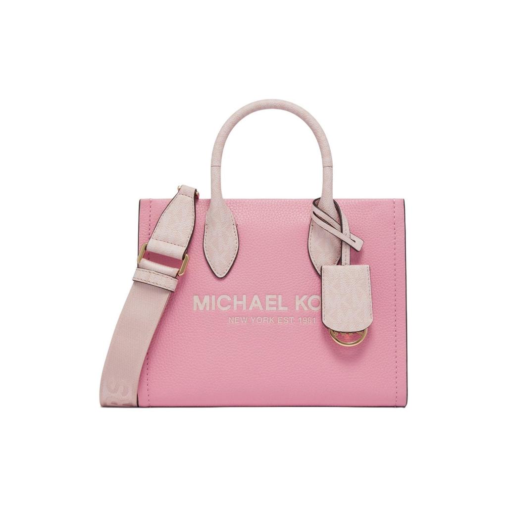 Michael Kors MK Mirella Metal Ornament Leather And Faux Leather Shoulder Crossbody Handbag Small Women handbags Pink 35R4G7ZC5L-637