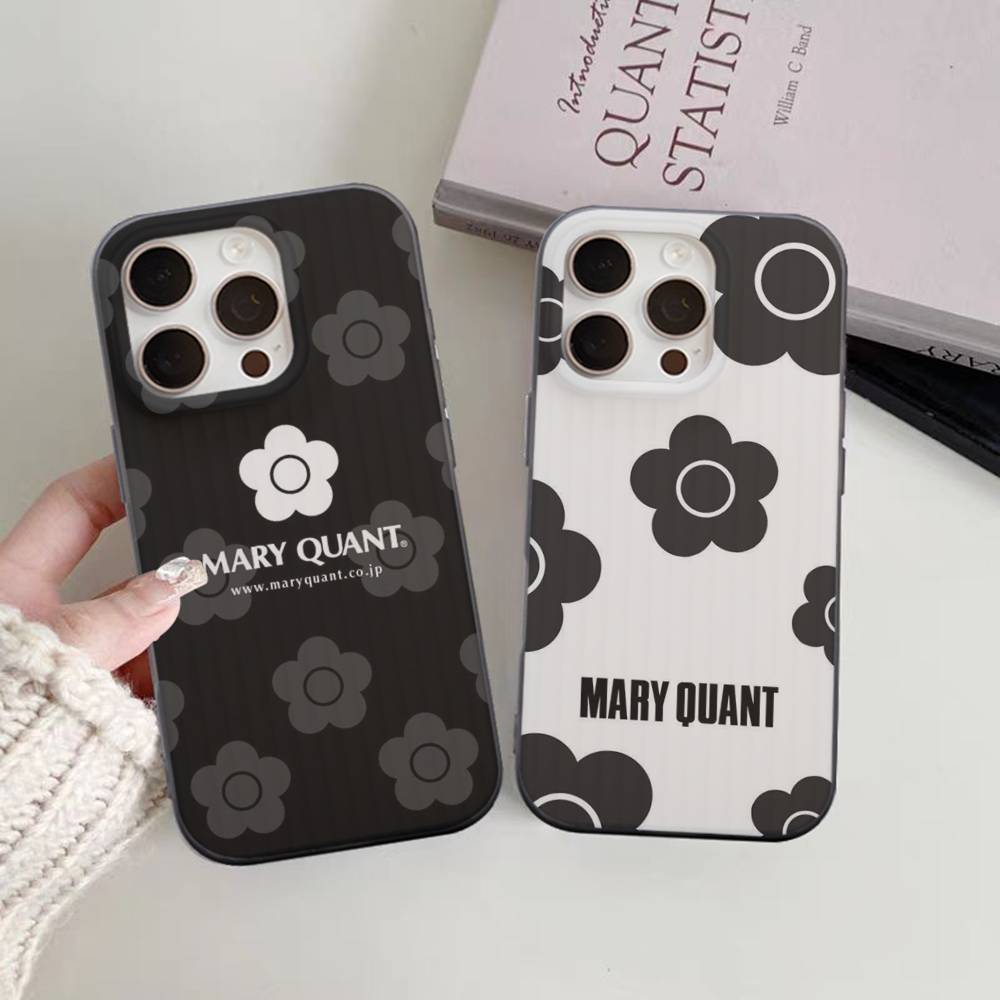 Fashion Brand Q-Quant Mary For IPhone 17 16 15 11 12 13 14 Pro Max Plus Pro Corrugated Translucent Back Phone Cover