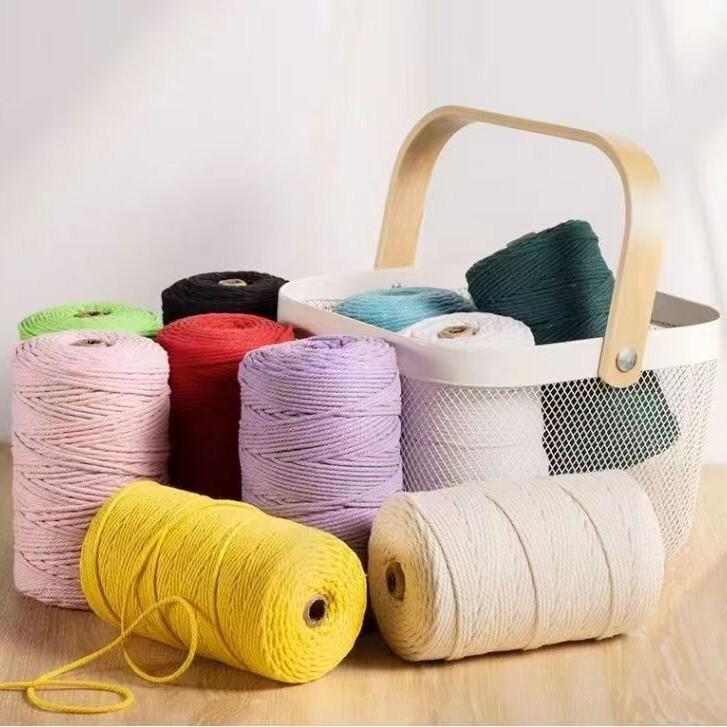 Хлопковый Канат Ручной Работы 2 мм для DIY Кошачьего Дерева и Поделок - 100 м
