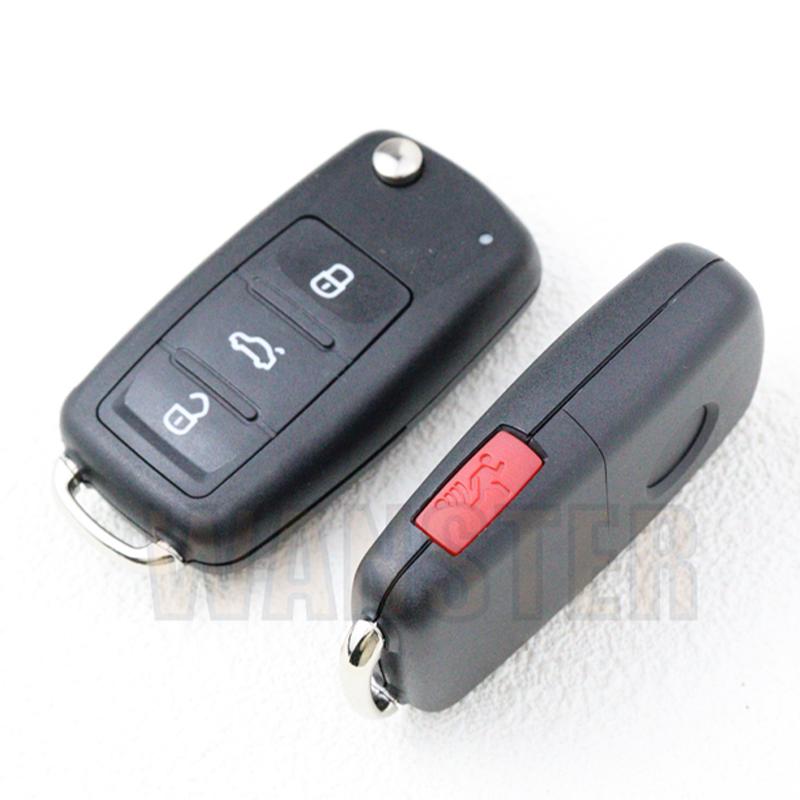 Чехол для автомобильного ключа Корпус Брелок Для Vw Volkswagen Tiguan Golf Touareg Sagitar Amarok Crafter Polo Skoda Mk6 Passat C Jetta Beetle