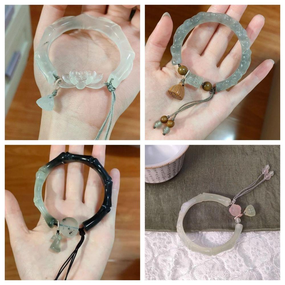 58mm White Moonlight Bracelet Trendy Chinese Ancient Bracelet Cold Hand Ornaments Friend Gift