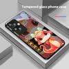 Новый мультяшный змейка для Oppo A79 5G 58 78 74 60 4G Reno 11F Realme GT 6 11 Note 50 10 C55 X2 Закаленное стекло Черный чехол для телефона