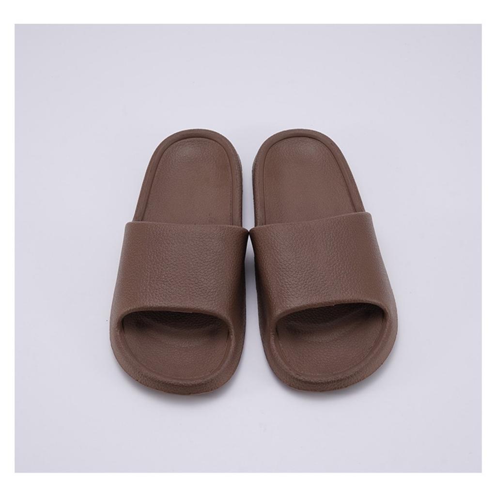 Шлепанцы-слайды из ЭВА на толстой подошве с нескользящей подошвой - Домашние тапочки для помещений/улицы, пляжные сандалии с амортизацией для комфорта, всесезонная повседневная обувь для дома