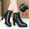 Fashion Autumn Winter Women Fashion Boots New Ankle Boots Keep Warm Plush Snow Boots Women's Comfort High Heels Shoes