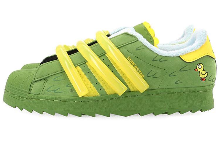 Мужские кроссовки adidas Superstar 80s TR Melting Sadness Утиный Зеленый/Желтый/Зеленый