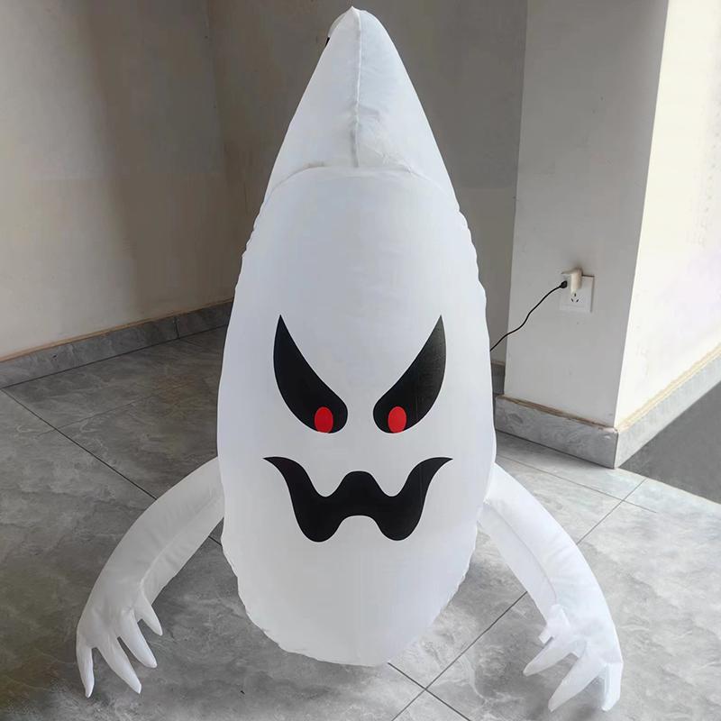 Надувной призрак, выходящий из окна, взорванный на Хэллоуин, украшение для вечеринки ужасов, украшение для двора, сада, лужайки
