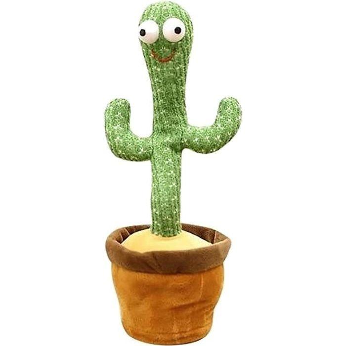 Jouet en Peluche - Cactus - 120 Chansons - Enregistrement - Apprentissage - Lumière