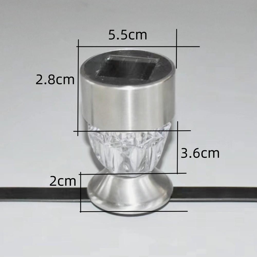 6pcs with Zip Tie Pool Fence Light Solar Powered Garden Lighting New Solar Pool Light for Home Yard