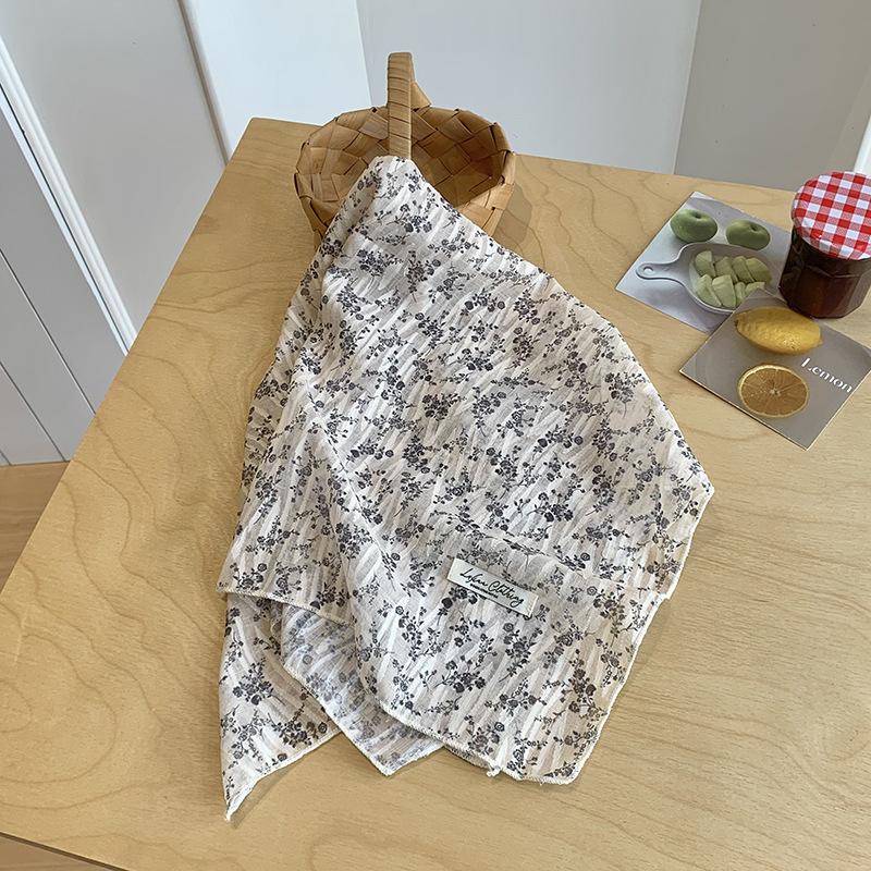 Ladies Silk Scarf Square Scarf High-end Printing Small Scarf Streamer Decorative Neck Silk Scarf Waist Fart Curtain