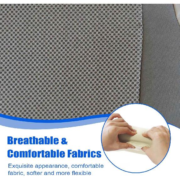 Серый Тканевый Чехол на Сиденье Заменитель Дна Переднего Водительского или Пассажирского Сиденья Совместимый с Toyota Tacoma Base Pre-Runner X-Runner 2009 2010 2011 2012