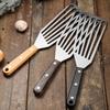 Нержавеющая сталь деревянная ручка кулинарная лопатка для стейков лопатка для жарки блинов теппаньяки скребок инструмент для барбекю кухонные принадлежности